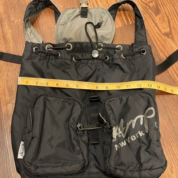 Kamp New York Black Nylon Backpack. - Picture 9 of 12